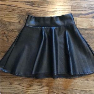 Girl’s  Faux Leather Skirt